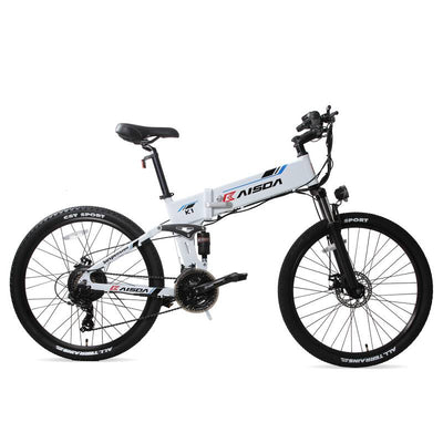 KAISDA K1 26 Inch Folding E-Bike  48V 500W Electric Moutain Bike, Adult Electric Bicycle with LED Display + Aluminum Pedal, Max Speed 40KM / H