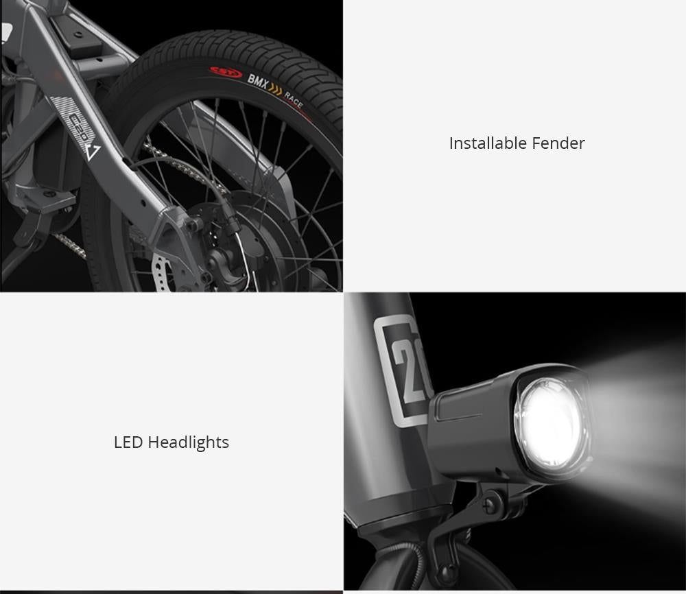 Xiaomi HIMO C20 250W Electric Bike for Adult 10AH Electric Ebike Electric Bicycle load 100kg für pendeln