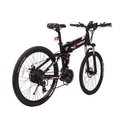 KAISDA K1 26 Inch Folding E-Bike  48V 500W Electric Moutain Bike, Adult Electric Bicycle with LED Display + Aluminum Pedal, Max Speed 40KM / H