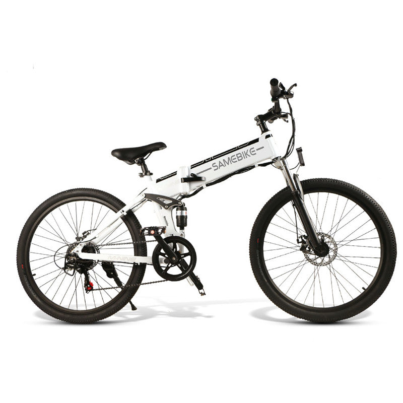 SAMEBIKE LO26 Folding E-Bike, 48V 500W  Electric Mountain Bike for Adults, with Central LCD Instrument with USB Function, 21 Speeds Top Speed 35km/h