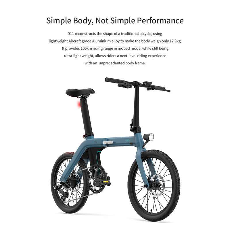 FIIDO D11 Folding Electric Bike 20 Inche 250W11.6Ah Shifting Version City E-bike