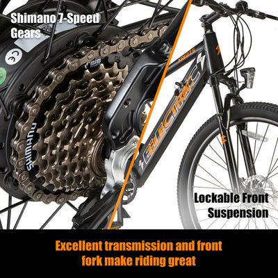FAFREES 27.5 Inch Adult Electric Bicycle, Electric Mountain Bike with 250W Motor, Top Speed 25km / h