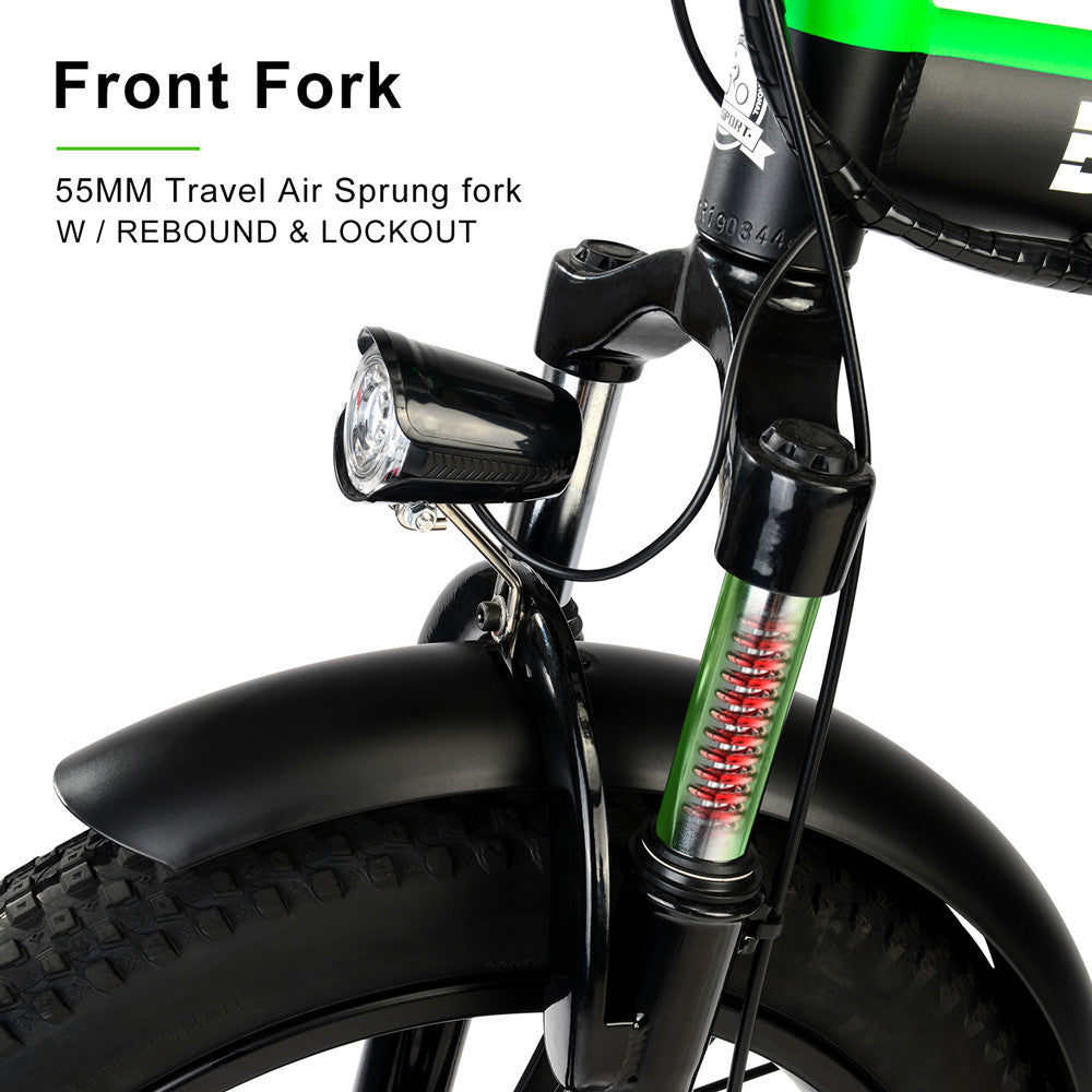 BFISPORT EB20-2F E-Bike 250W Fat Tire Mountain Bike 36V / 6.4A Foldable Ebike