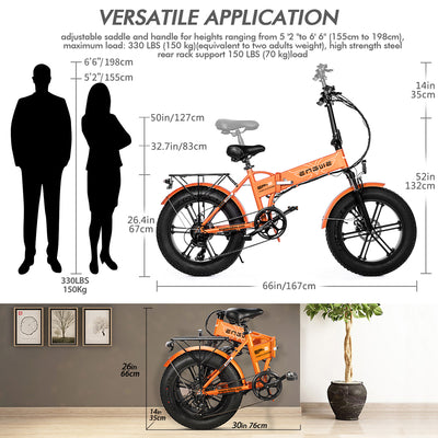 [EU LAGER] ENGWE EP-2 PRO 20 Zoll 750W Klapp Elektrische Schnee Fahrrad Power Unterstützen Moped E Bike Getriebe Geschwindigkeit 48V 12,8 AH 45 km/h Max Geschwindigkeit 80KM EBike MTB Bike